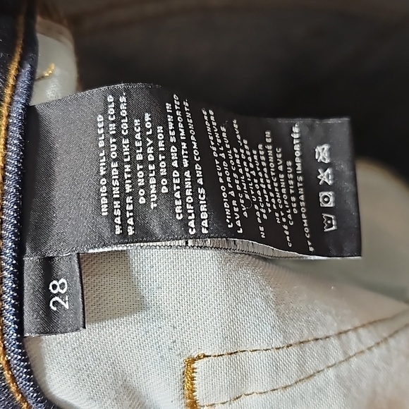 J Brand Dark Wash Mick Slim Skinny Jeans Size 28 - Picture 5 of 8